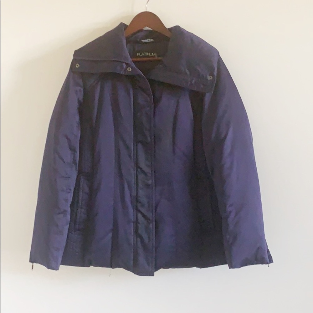 Platinum Ulex Down-Blend Coat Purple Size Medium